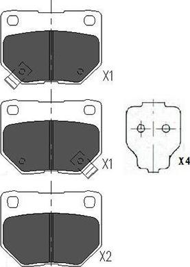 Kavo Parts KBP-6545 - Kit de plaquettes de frein, frein à disque cwaw.fr