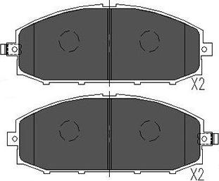 Kavo Parts KBP-6540 - Kit de plaquettes de frein, frein à disque cwaw.fr