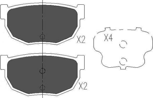 Kavo Parts KBP-6541 - Kit de plaquettes de frein, frein à disque cwaw.fr