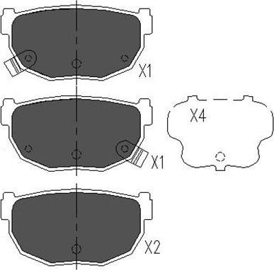 Kavo Parts KBP-6542 - Kit de plaquettes de frein, frein à disque cwaw.fr