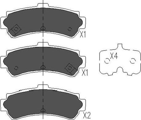 Kavo Parts KBP-6550 - Kit de plaquettes de frein, frein à disque cwaw.fr