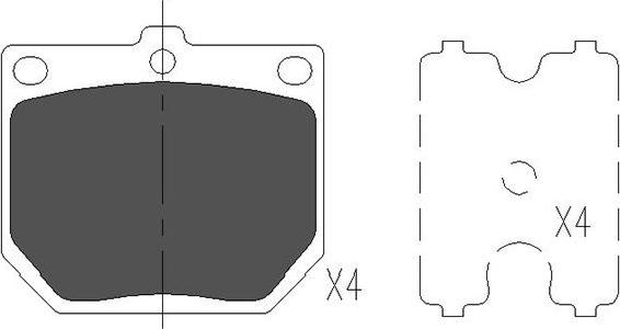 Kavo Parts KBP-6569 - Kit de plaquettes de frein, frein à disque cwaw.fr