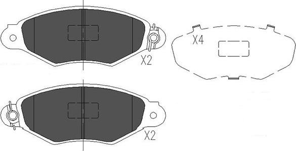 Kavo Parts KBP-6565 - Kit de plaquettes de frein, frein à disque cwaw.fr