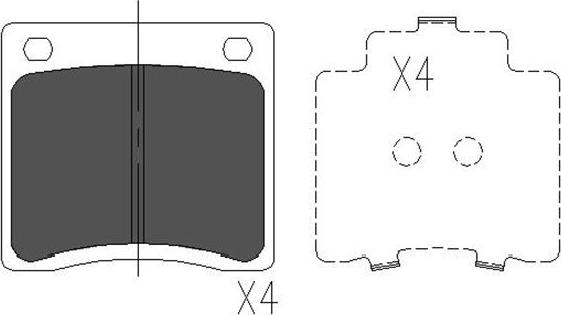 Kavo Parts KBP-6568 - Kit de plaquettes de frein, frein à disque cwaw.fr