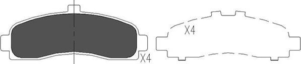 Kavo Parts KBP-6505 - Kit de plaquettes de frein, frein à disque cwaw.fr