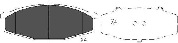 Kavo Parts KBP-6501 - Kit de plaquettes de frein, frein à disque cwaw.fr