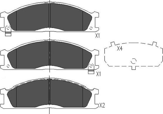 Kavo Parts KBP-6503 - Kit de plaquettes de frein, frein à disque cwaw.fr