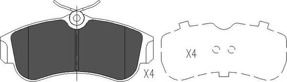 Kavo Parts KBP-6502 - Kit de plaquettes de frein, frein à disque cwaw.fr