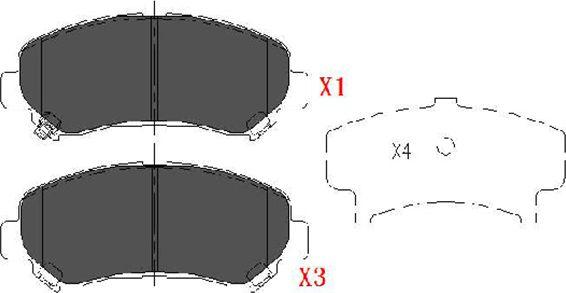 Kavo Parts KBP-6519 - Kit de plaquettes de frein, frein à disque cwaw.fr