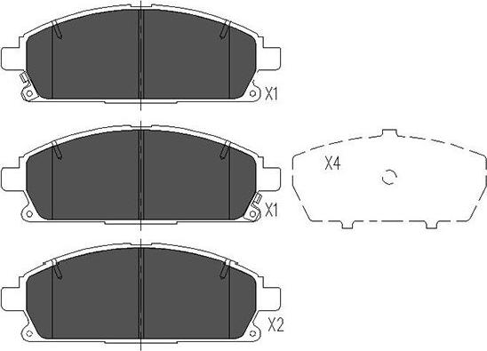 Kavo Parts KBP-6515 - Kit de plaquettes de frein, frein à disque cwaw.fr