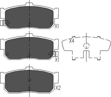 Kavo Parts KBP-6512 - Kit de plaquettes de frein, frein à disque cwaw.fr