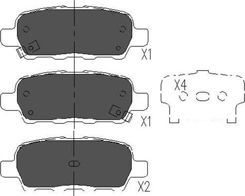 Kavo Parts KBP-6517 - Kit de plaquettes de frein, frein à disque cwaw.fr