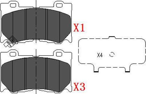 Kavo Parts KBP-6581 - Kit de plaquettes de frein, frein à disque cwaw.fr