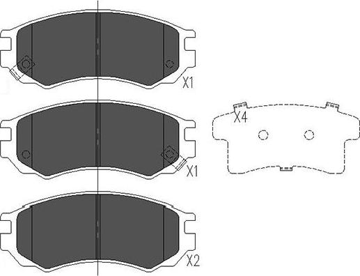 Kavo Parts KBP-6531 - Kit de plaquettes de frein, frein à disque cwaw.fr