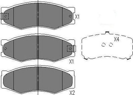 Kavo Parts KBP-6524 - Kit de plaquettes de frein, frein à disque cwaw.fr