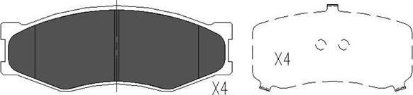 Kavo Parts KBP-6523 - Kit de plaquettes de frein, frein à disque cwaw.fr