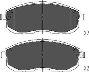 Kavo Parts KBP-6579 - Kit de plaquettes de frein, frein à disque cwaw.fr