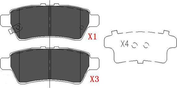 Kavo Parts KBP-6575 - Kit de plaquettes de frein, frein à disque cwaw.fr