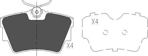 Kavo Parts KBP-6604 - Kit de plaquettes de frein, frein à disque cwaw.fr