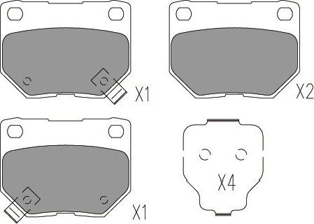 Kavo Parts KBP-8023 - Kit de plaquettes de frein, frein à disque cwaw.fr