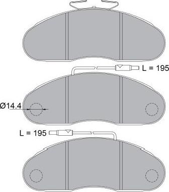 Kavo Parts KBP-6602 - Kit de plaquettes de frein, frein à disque cwaw.fr