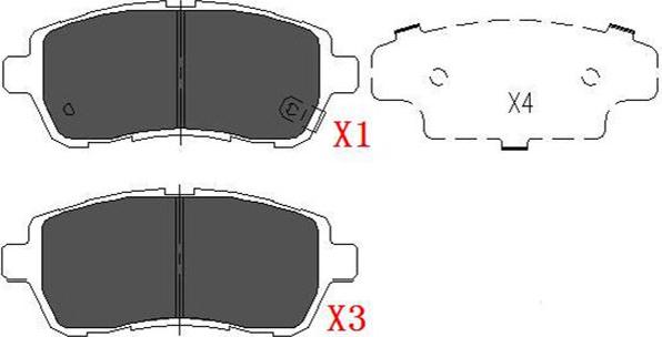 Kavo Parts KBP-1514 - Kit de plaquettes de frein, frein à disque cwaw.fr