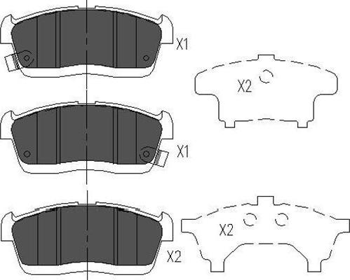 Kavo Parts KBP-1515 - Kit de plaquettes de frein, frein à disque cwaw.fr