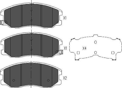 Kavo Parts KBP-1009 - Kit de plaquettes de frein, frein à disque cwaw.fr