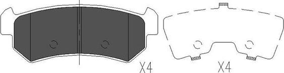 Kavo Parts KBP-1007 - Kit de plaquettes de frein, frein à disque cwaw.fr