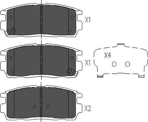 Kavo Parts KBP-1010 - Kit de plaquettes de frein, frein à disque cwaw.fr