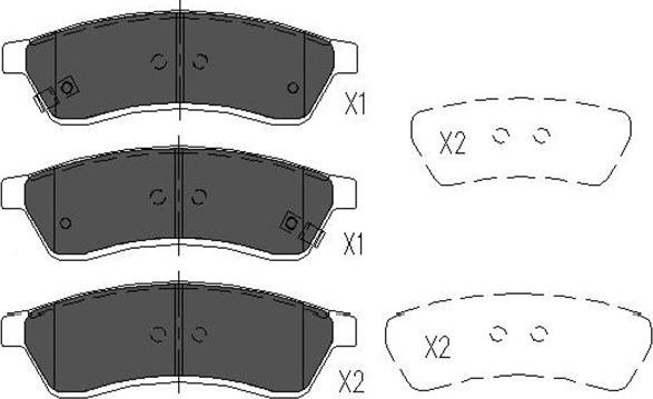 Kavo Parts KBP-1012 - Kit de plaquettes de frein, frein à disque cwaw.fr