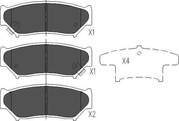 Kavo Parts KBP-8505 - Kit de plaquettes de frein, frein à disque cwaw.fr