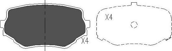 Kavo Parts KBP-8506 - Kit de plaquettes de frein, frein à disque cwaw.fr