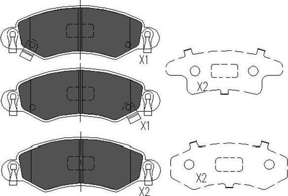 Kavo Parts KBP-8508 - Kit de plaquettes de frein, frein à disque cwaw.fr