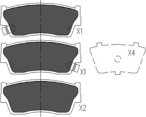 Kavo Parts KBP-8503 - Kit de plaquettes de frein, frein à disque cwaw.fr