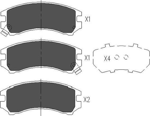 Kavo Parts KBP-8513 - Kit de plaquettes de frein, frein à disque cwaw.fr