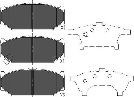 Kavo Parts KBP-8525 - Kit de plaquettes de frein, frein à disque cwaw.fr