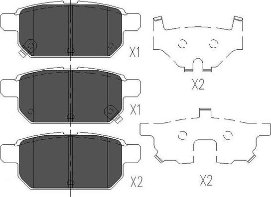 Kavo Parts KBP-8526 - Kit de plaquettes de frein, frein à disque cwaw.fr