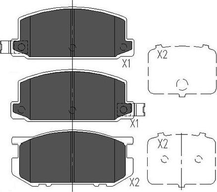 Kavo Parts KBP-8006 - Kit de plaquettes de frein, frein à disque cwaw.fr