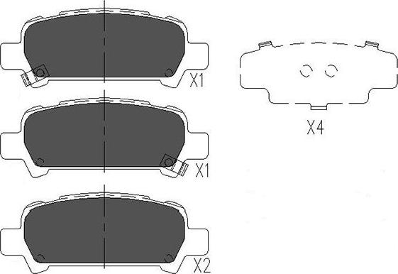 Kavo Parts KBP-8002 - Kit de plaquettes de frein, frein à disque cwaw.fr