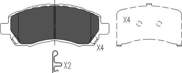 Kavo Parts KBP-8015 - Kit de plaquettes de frein, frein à disque cwaw.fr