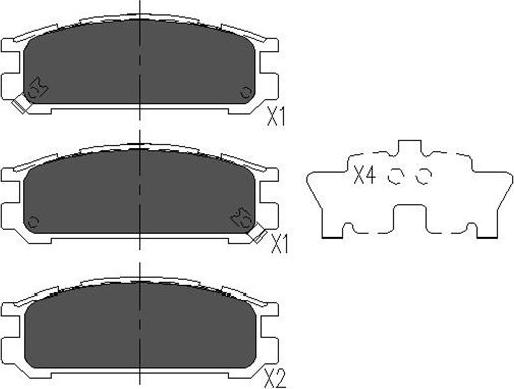 Kavo Parts KBP-8016 - Kit de plaquettes de frein, frein à disque cwaw.fr