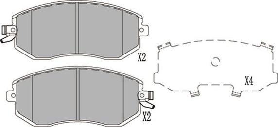 Kavo Parts KBP-8025 - Kit de plaquettes de frein, frein à disque cwaw.fr