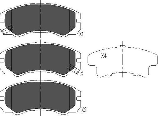 Kavo Parts KBP-3501 - Kit de plaquettes de frein, frein à disque cwaw.fr