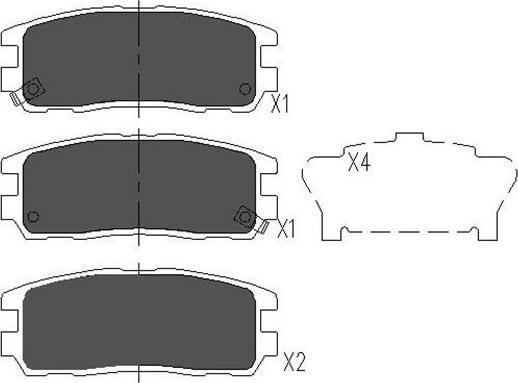 Kavo Parts KBP-3502 - Kit de plaquettes de frein, frein à disque cwaw.fr