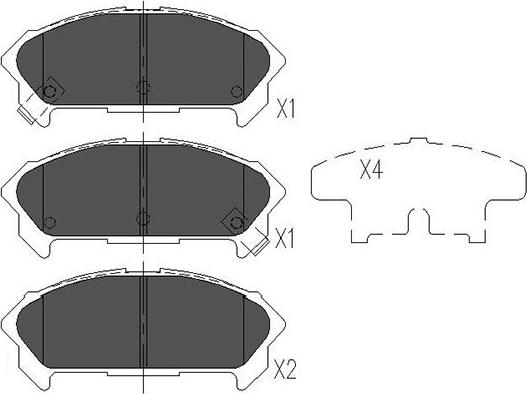 Kavo Parts KBP-3510 - Kit de plaquettes de frein, frein à disque cwaw.fr