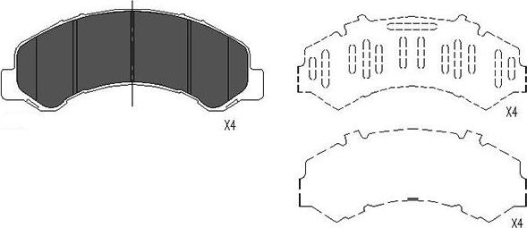 Kavo Parts KBP-3511 - Kit de plaquettes de frein, frein à disque cwaw.fr