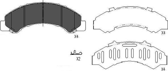 Kavo Parts KBP-3512 - Kit de plaquettes de frein, frein à disque cwaw.fr