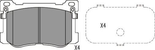 Kavo Parts KBP-3048 - Kit de plaquettes de frein, frein à disque cwaw.fr