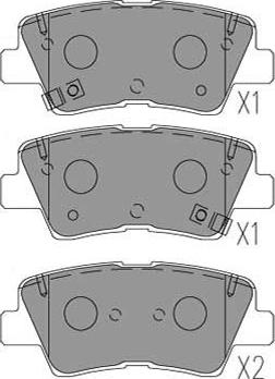 Kavo Parts KBP-3053 - Kit de plaquettes de frein, frein à disque cwaw.fr